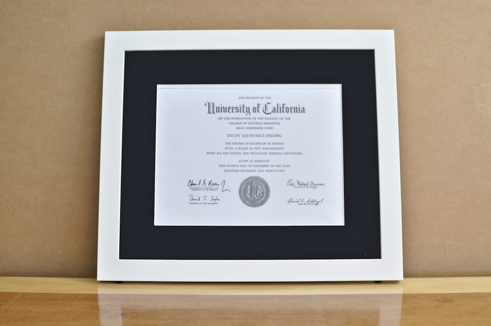 Diploma Framing