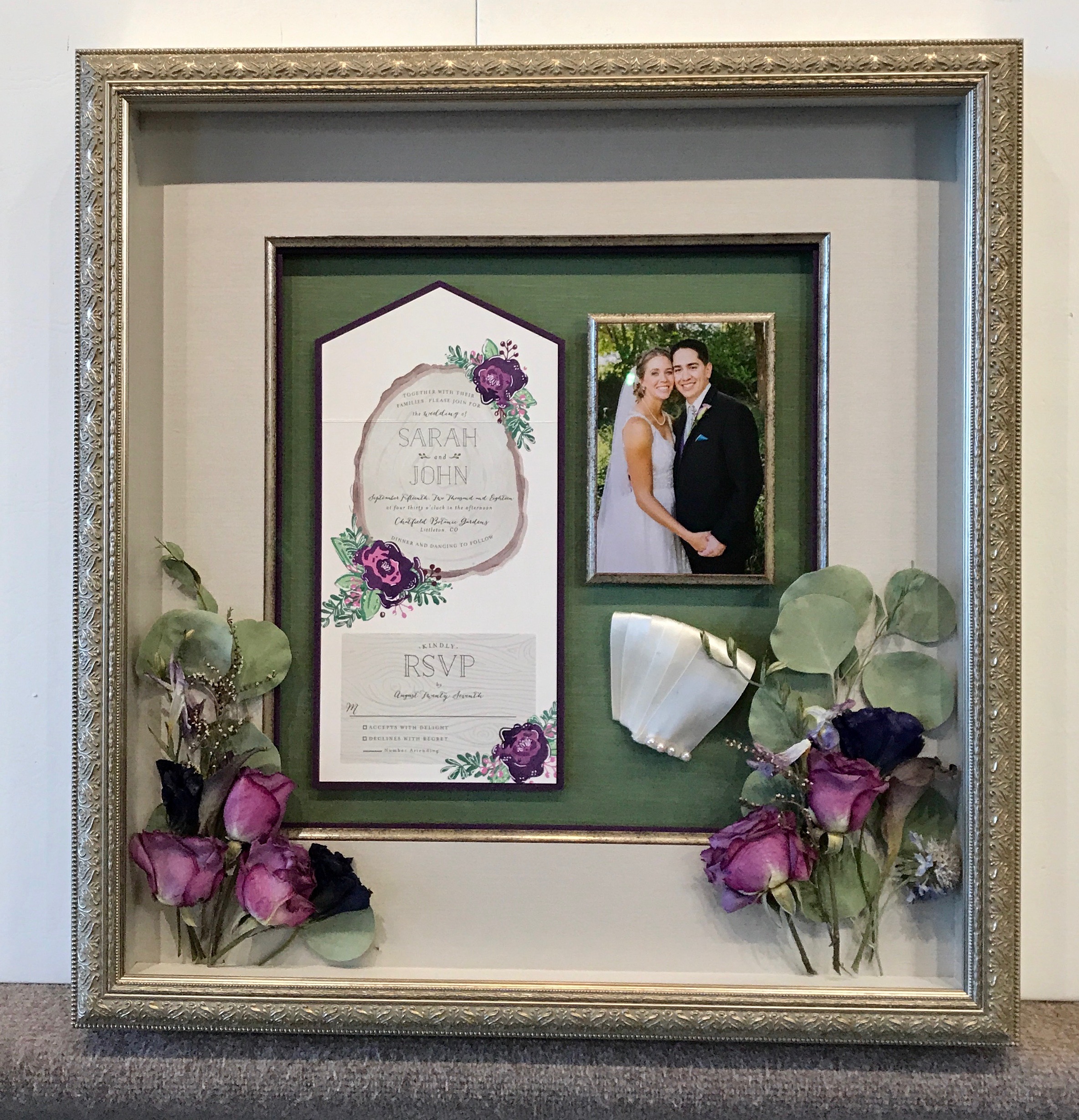 Wedding Photo And Memento Framing