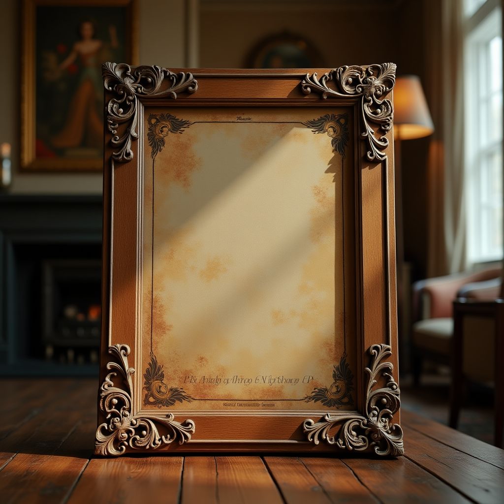 Antique Poster Framing